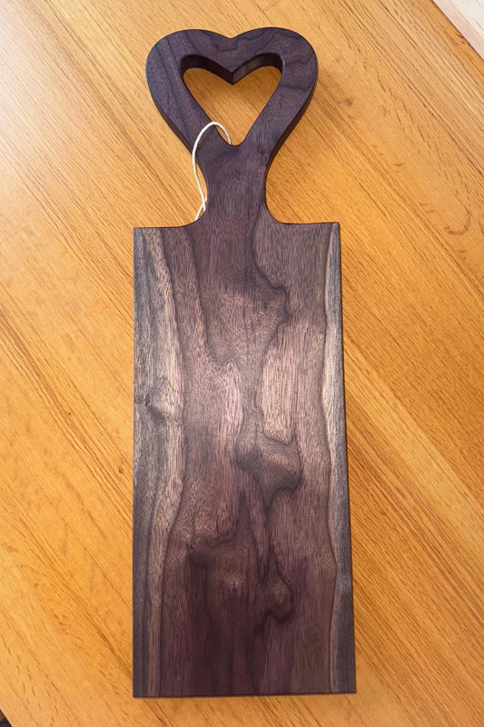 Serving/Charcuterie/Cheese Board with Heart Handle